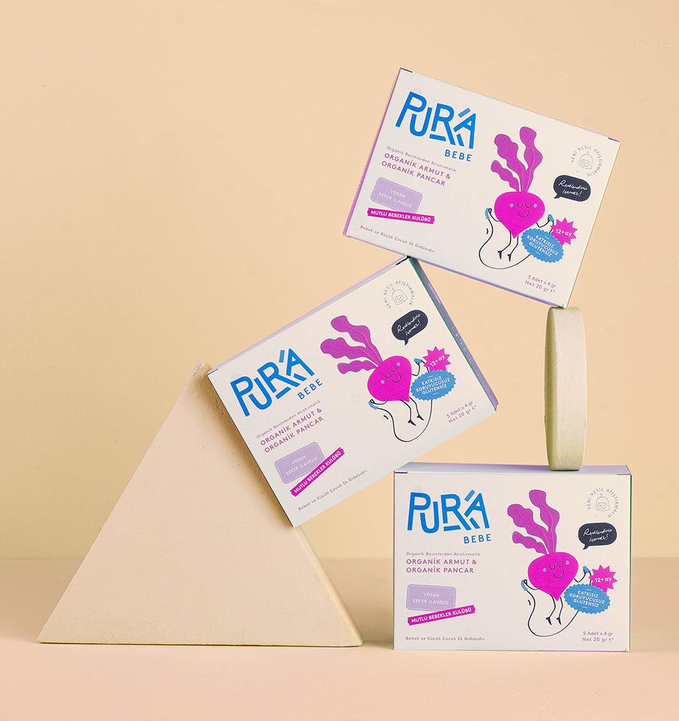 Organik Armut & Pancar Atıştırmalık (15 Adet)