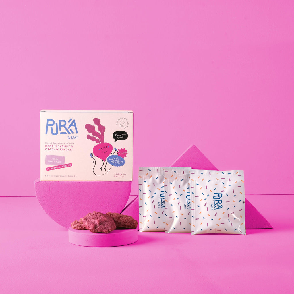 Organik Armut & Organik Pancar Atıştırmalık (5 Adet) - PURA FOODS BEBE